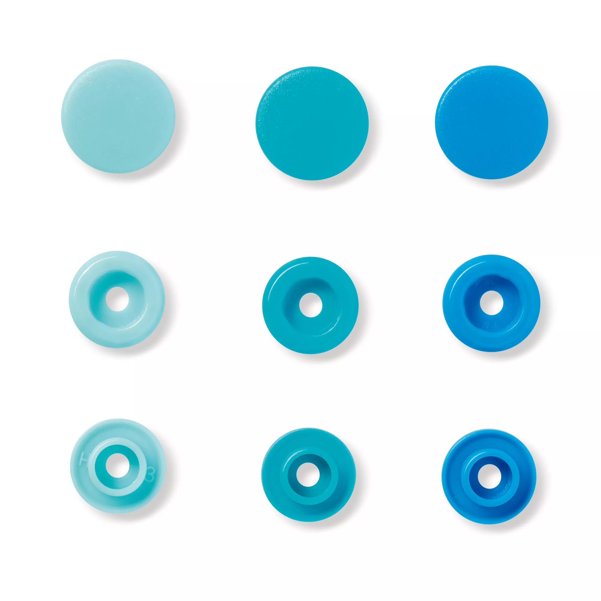 Color snap fastener, Prym Love, plastic, 12.44 mm, blue