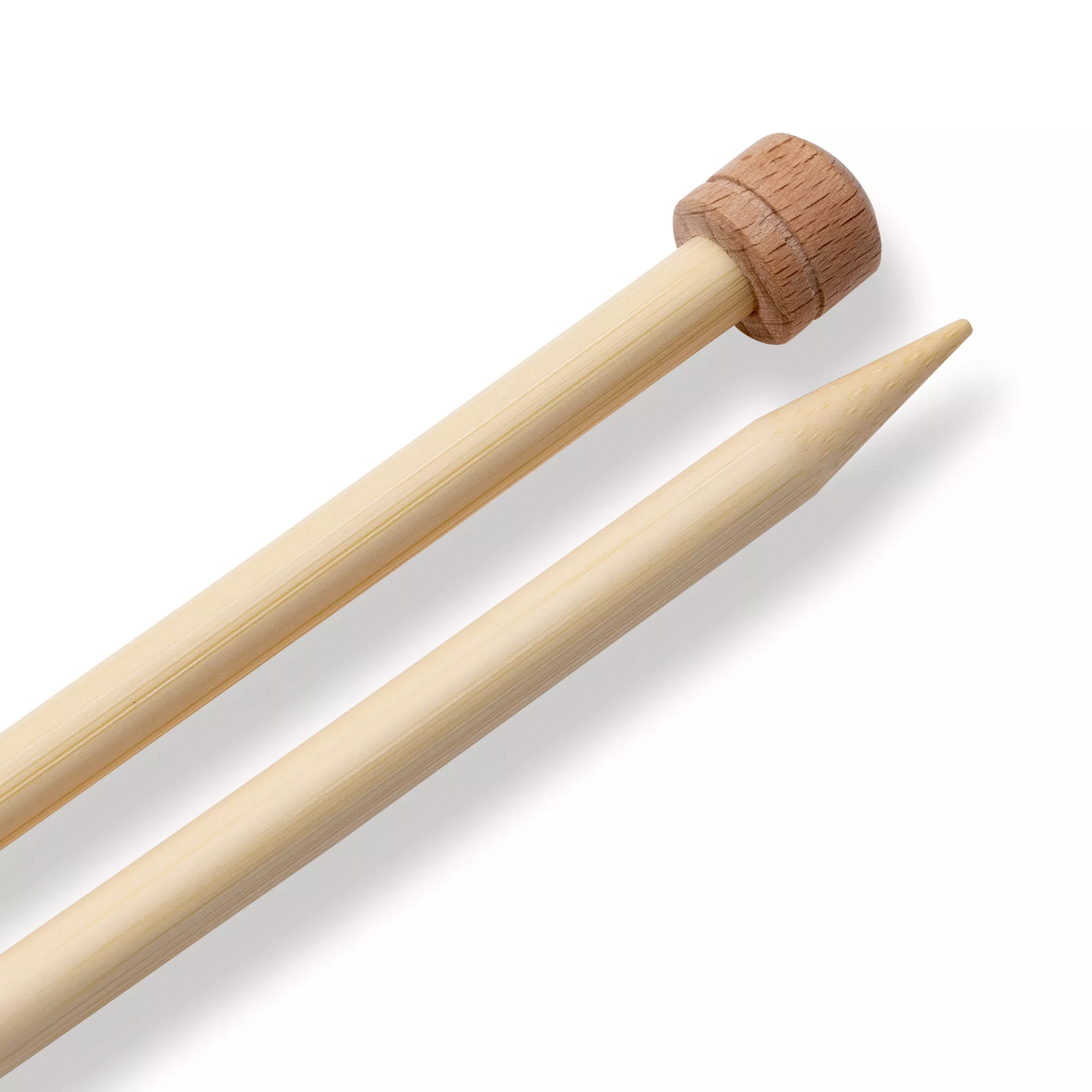 Single-pointed knitting needles Prym 1530, bamboo, 33cm, 8.00mm