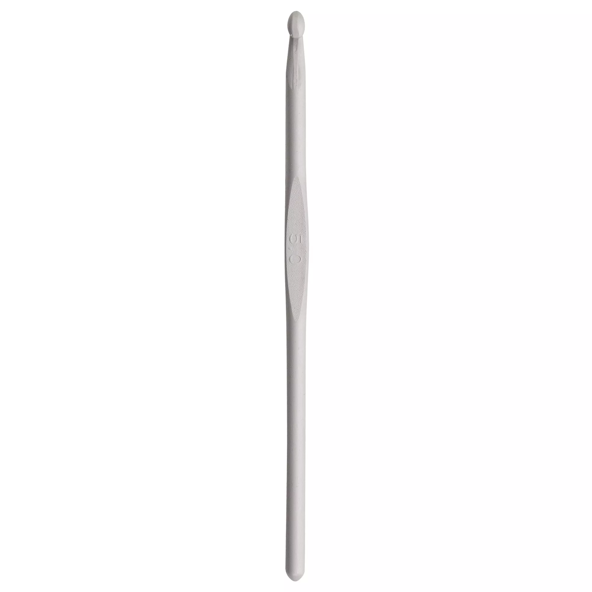 Wool crochet hooks without handle, 14cm, 5.00mm, grey