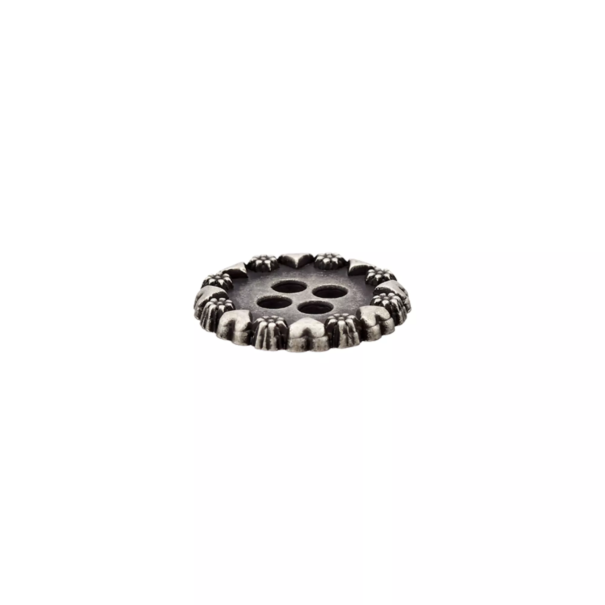 Metal button 4-holes, Hearts, Traditional dress