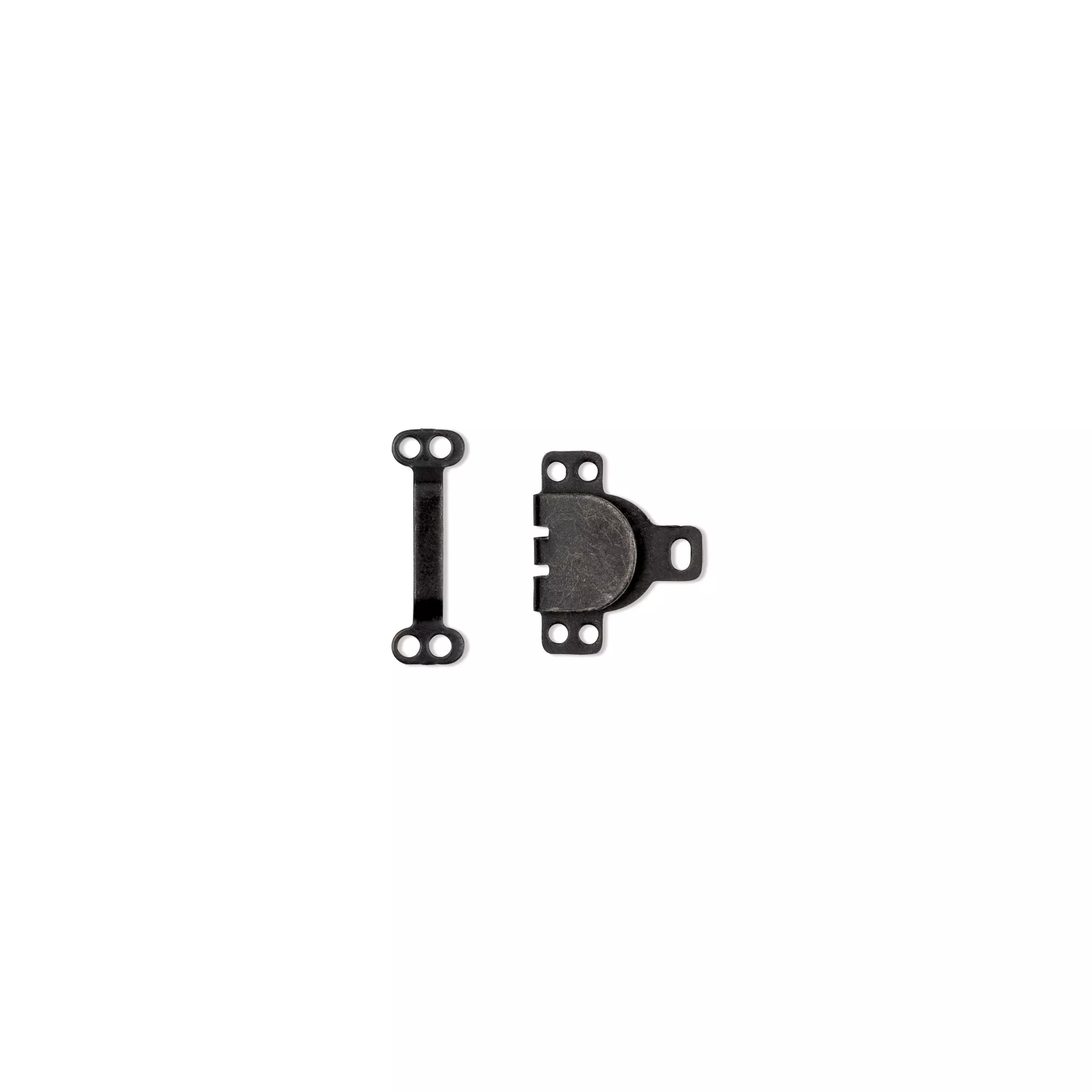 Hooks and bars for trousers and skirts, 9.5mm, black