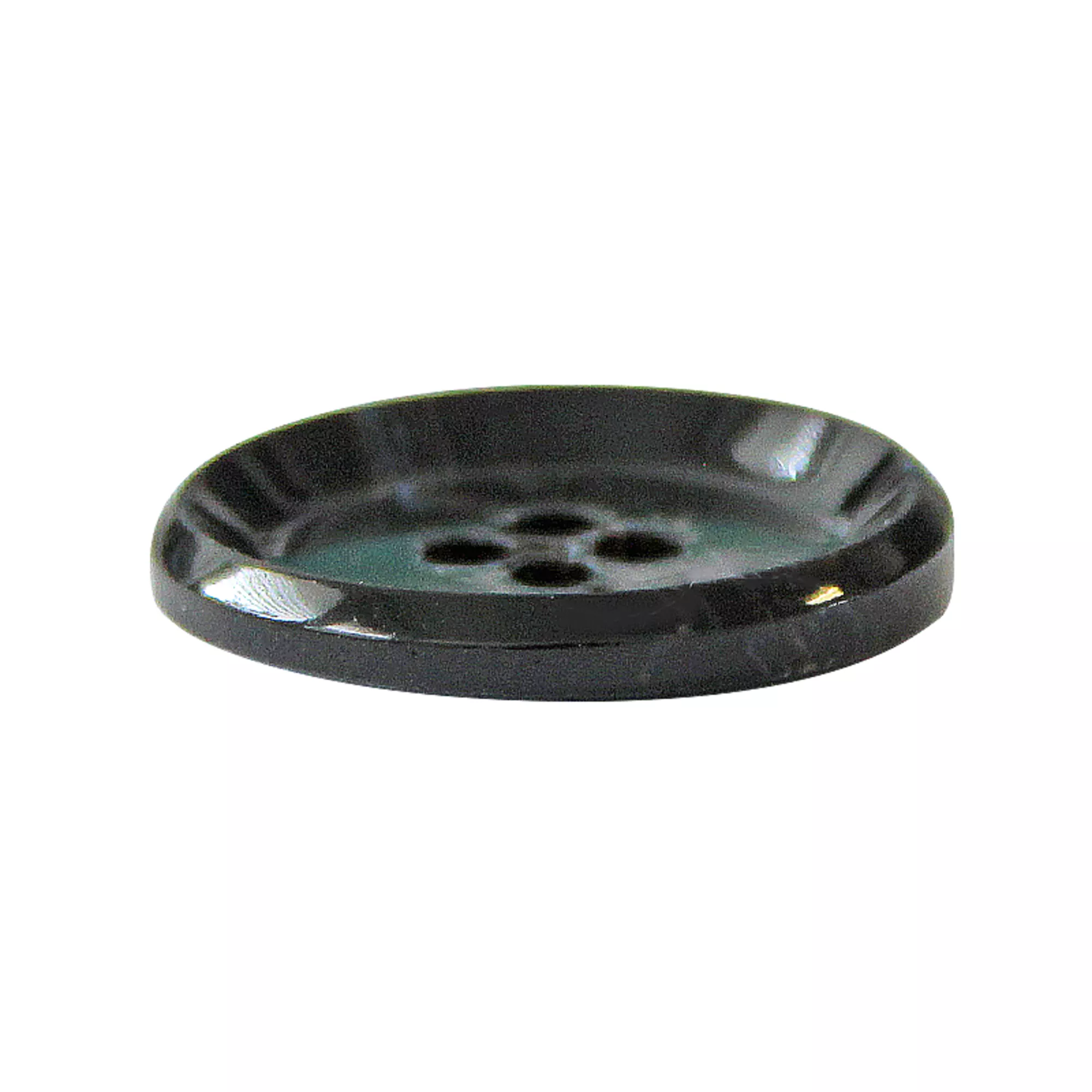 Horn/polyester button 4-holes, recycled