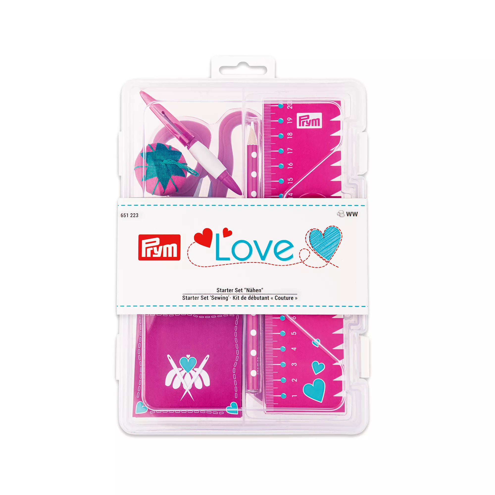 Starter set «Sewing», Prym Love, pink