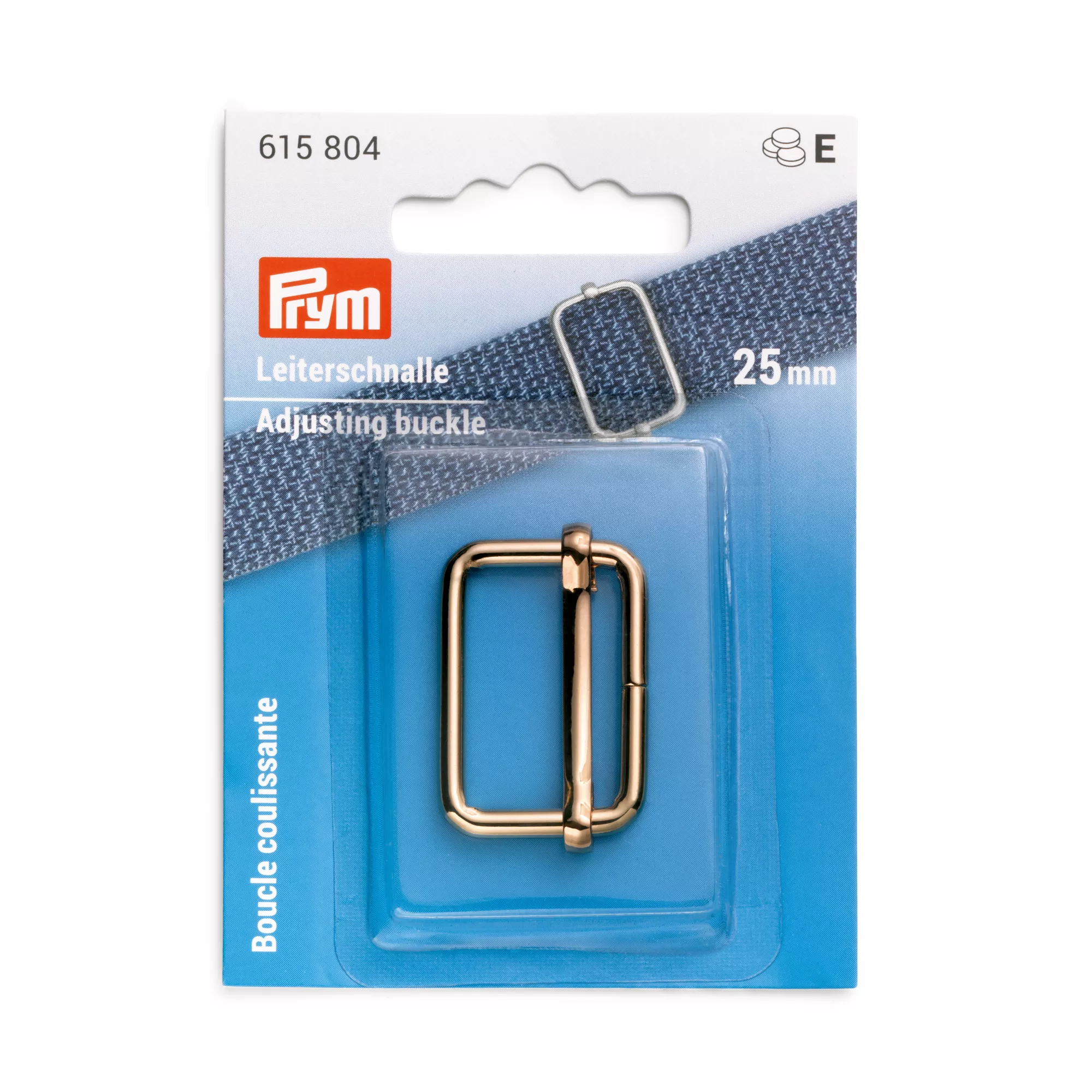 Adjusting buckle, 25mm, new gold