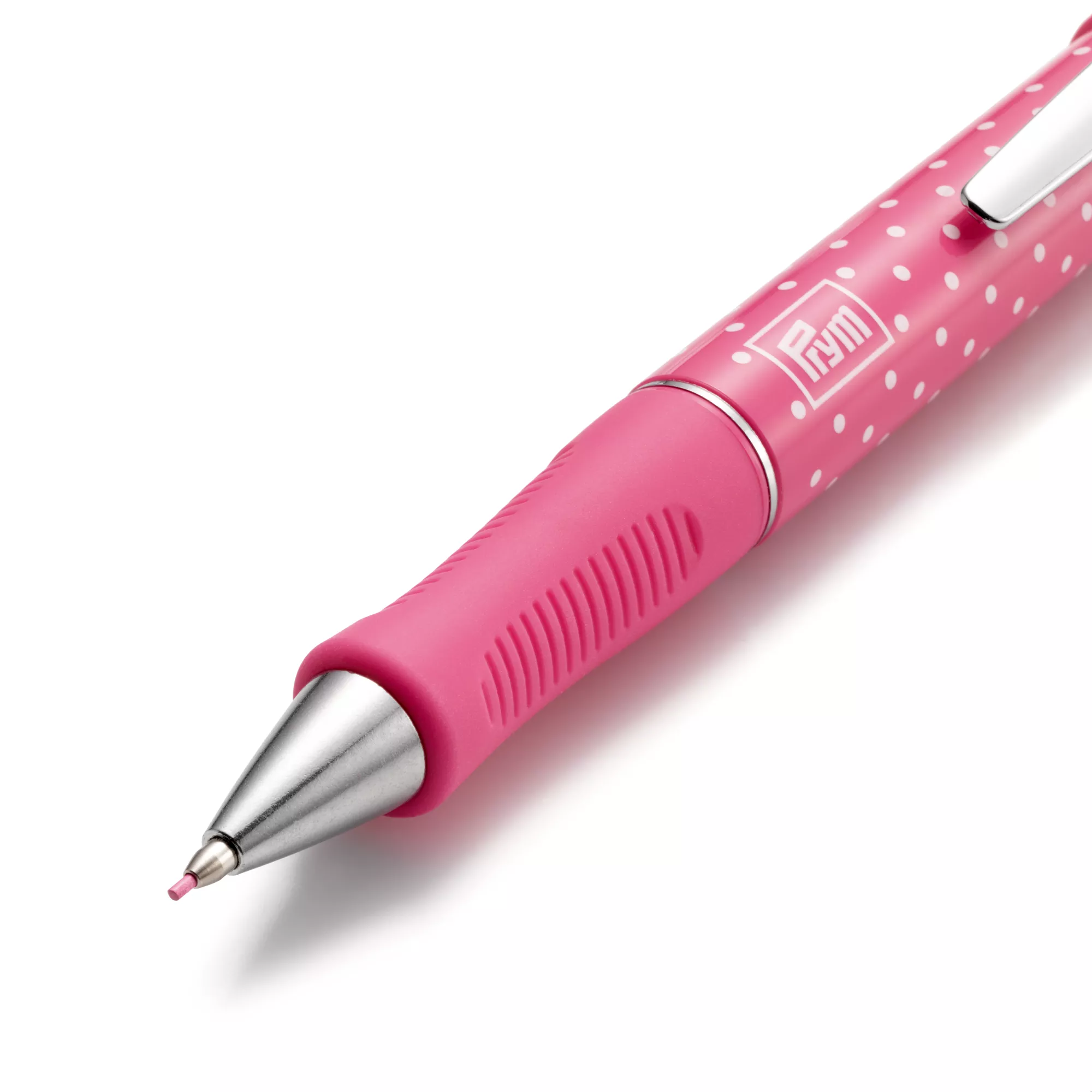 Cartridge pencil, Prym Love, with 2 cartridges Ø 0,9 mm, pink